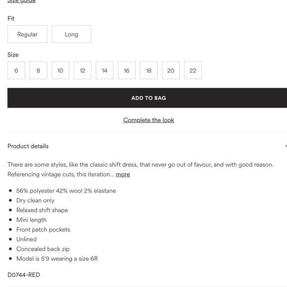 Pocket detail mini shift dress - Picture 6 of 6